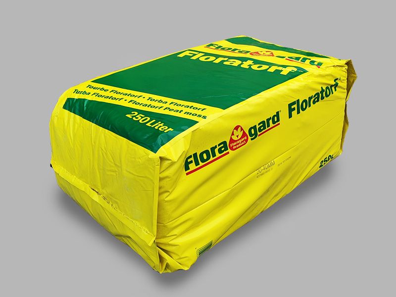 Turba substrat granulatie medie / pamant de plante Floragard MP 0-40mm 250 L by Gradina Noastra