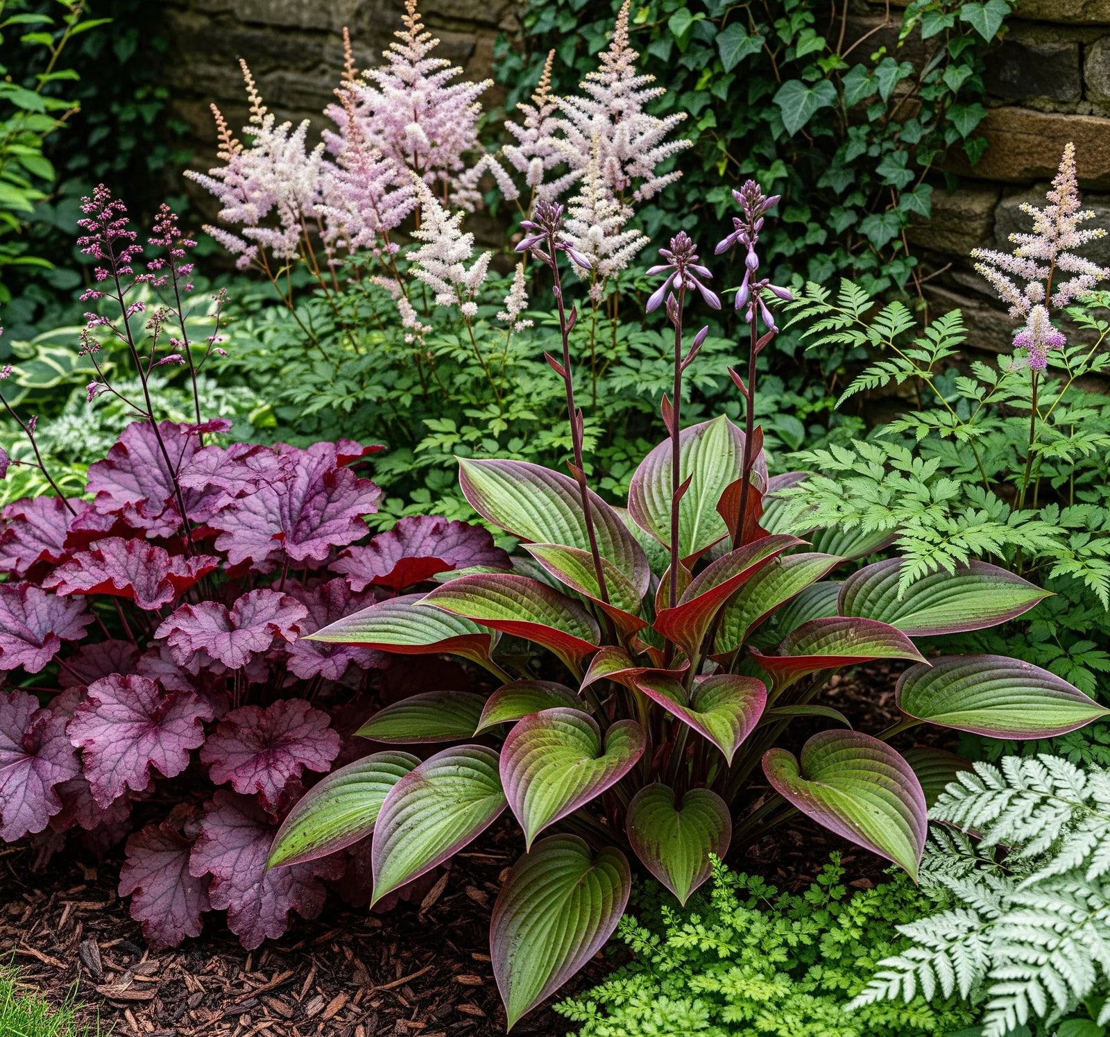 Crin de toamna "Red Cadet" / Hosta "Red Cadet" - Gradina Noastra