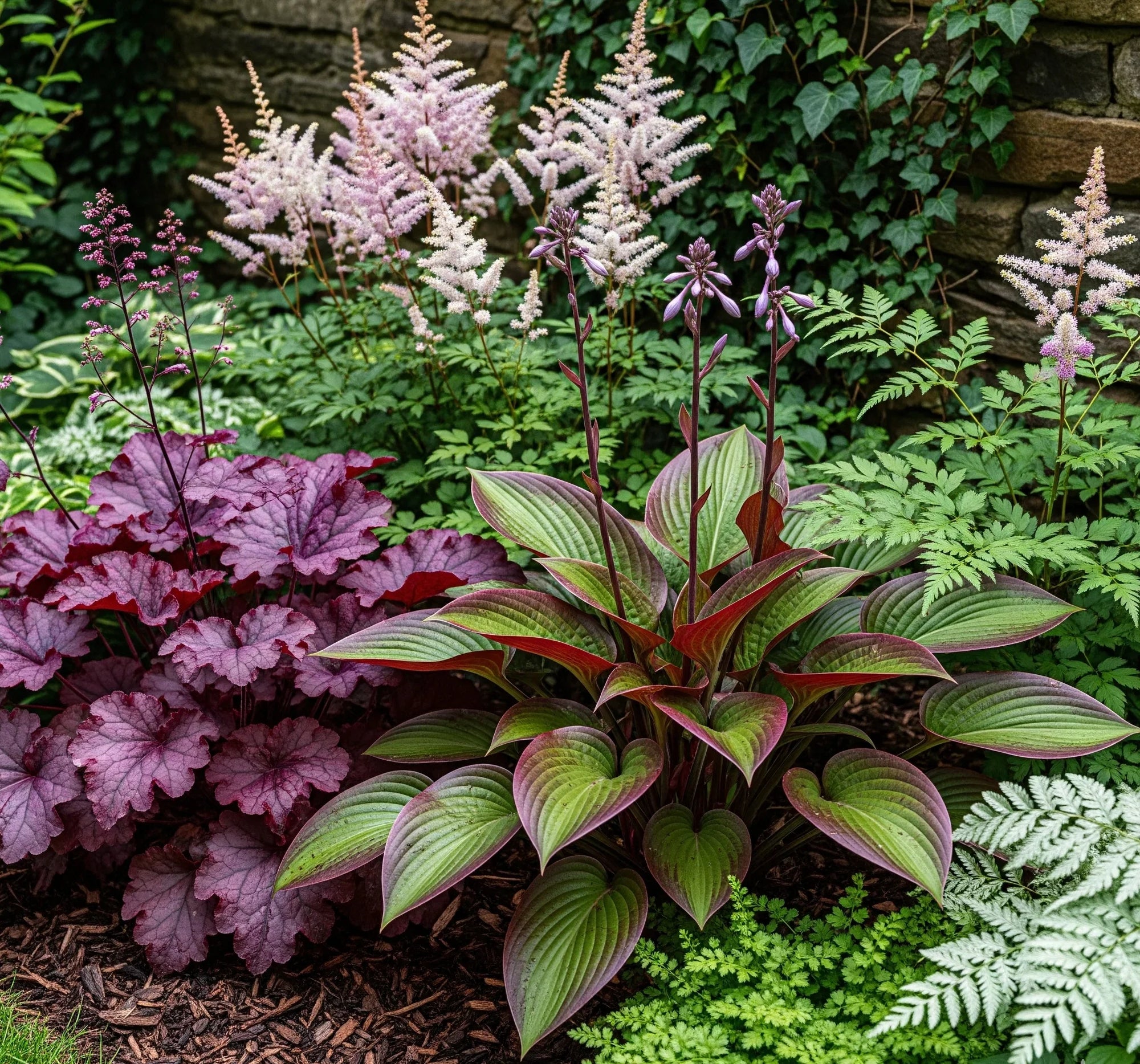 Crin de toamna "Red Cadet" / Hosta "Red Cadet" - Gradina Noastra